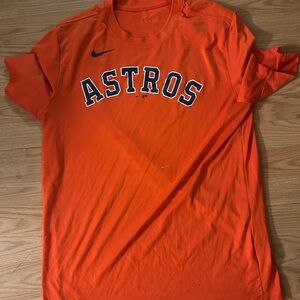 Nike Dri Fit Houston Astros Orange men's medium shirt